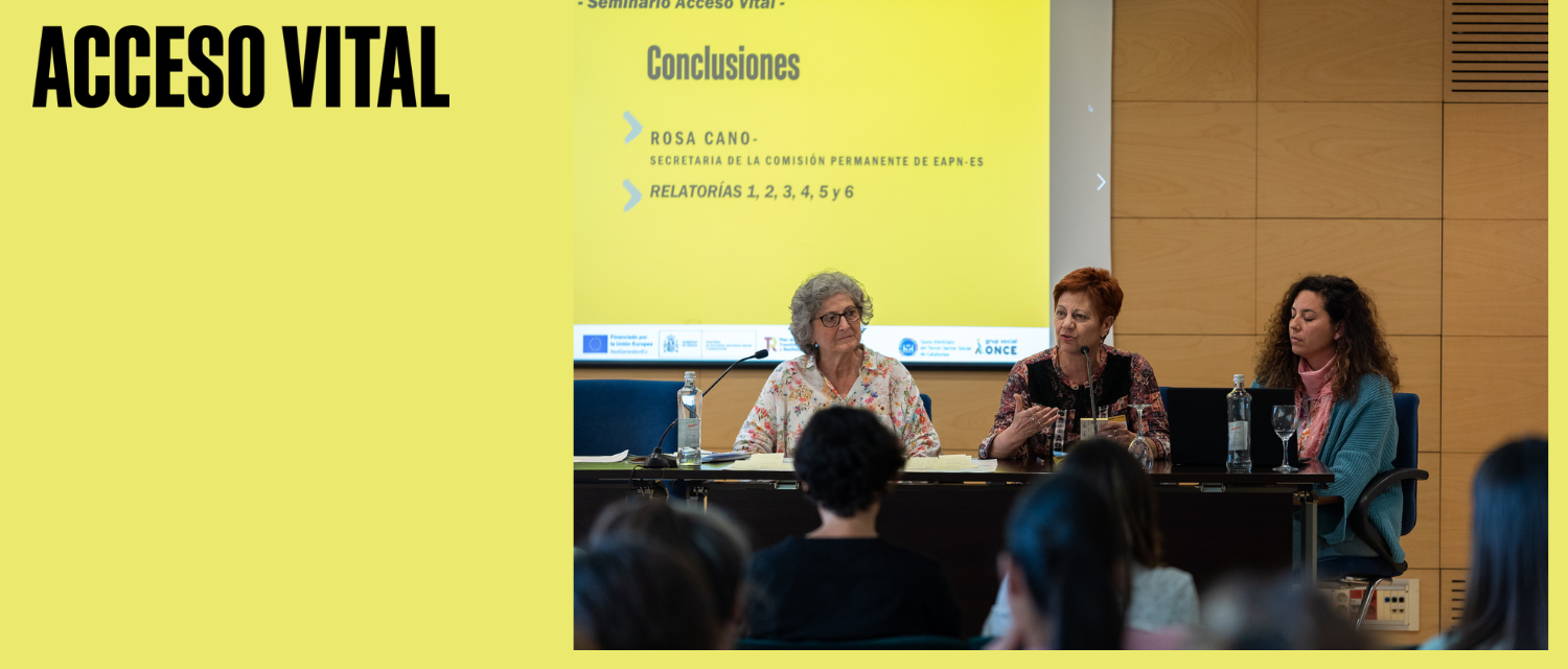Foto del  anterior seminariode coordinación en Barcelona en  Mayo del proyecto  Acceso Vital de EAPN-ES