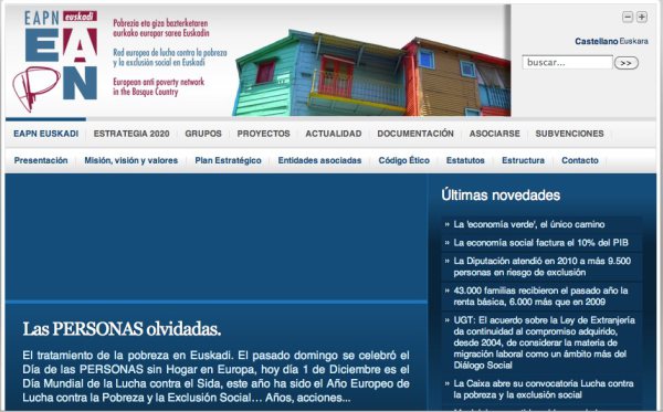 EAPN Euskadi Página web