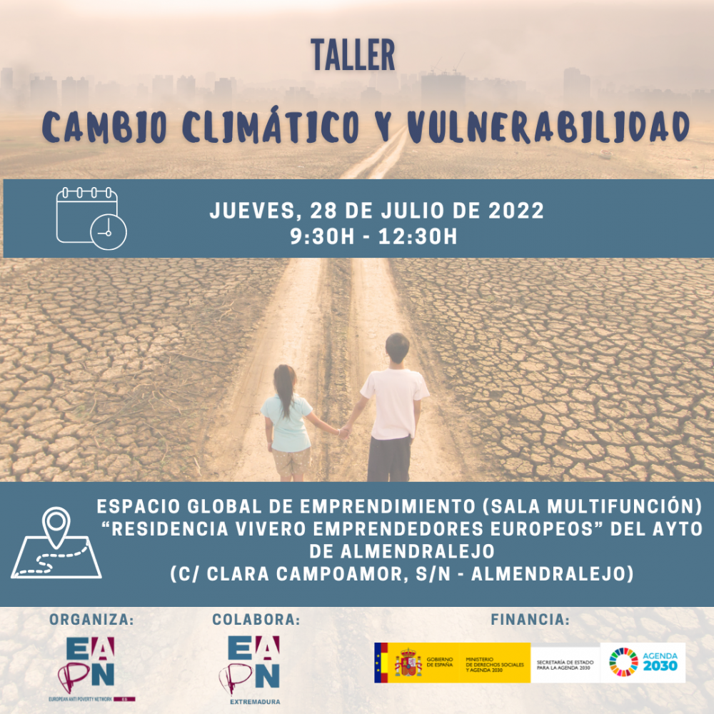 Taller cambio climático y vulnerabilidad social Almendralejo, Badajoz